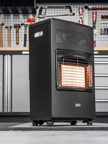 Sealey CH4200 Butane cabinet heater in black